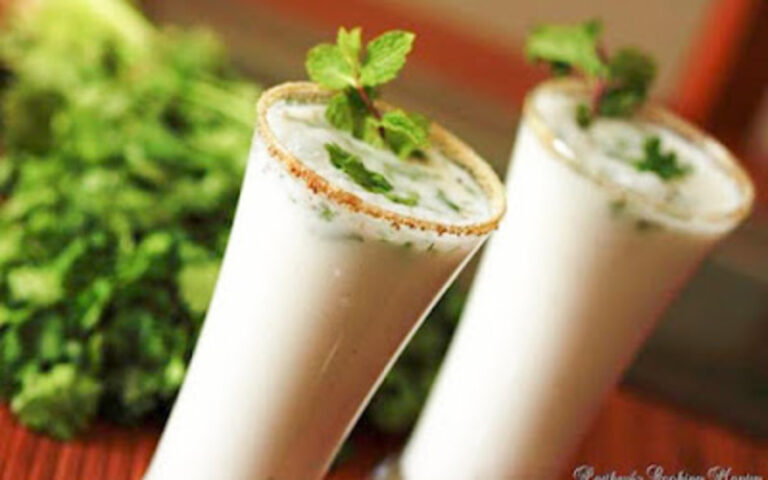 Pudina Chaas (Mint Buttermilk) Recipe