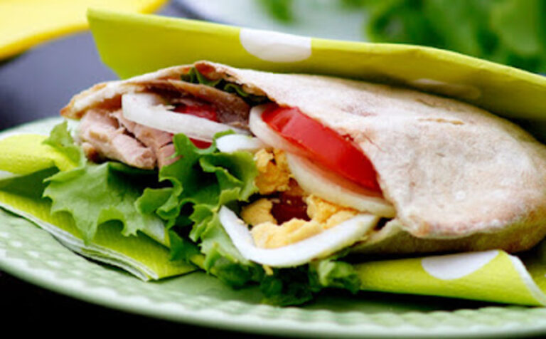 Pita Bread Breakfast Sandwich