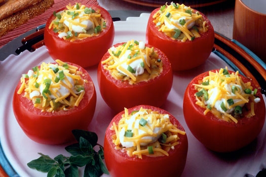 Stuffed Paneer Tomato Recipe
