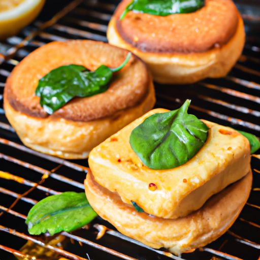 Grilled Lemon-Basil Tofu Burgers