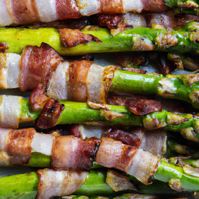 Air Fryer Bacon Wrapped Asparagus
