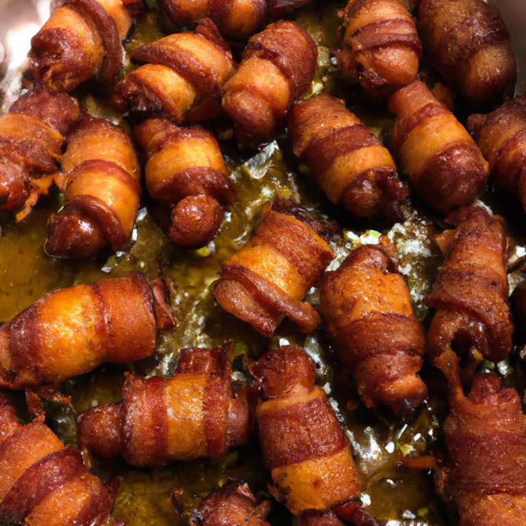 Air Fryer Bacon Wrapped Little Smokies
