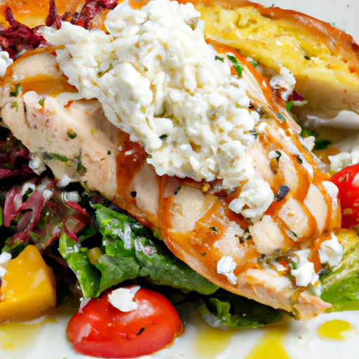 Chicken Bruschetta With Artichoke Salad