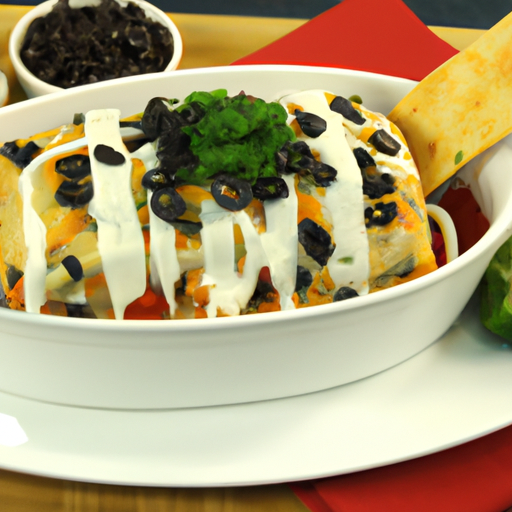 Halibut and Black Bean Burrito Casserole