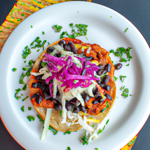 Spicy Chicken and Black Bean Tostadas With Jicama Slaw