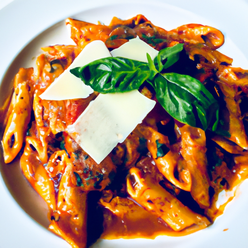 Steak and Farfalle Pasta With Creamy Tomato Sauce