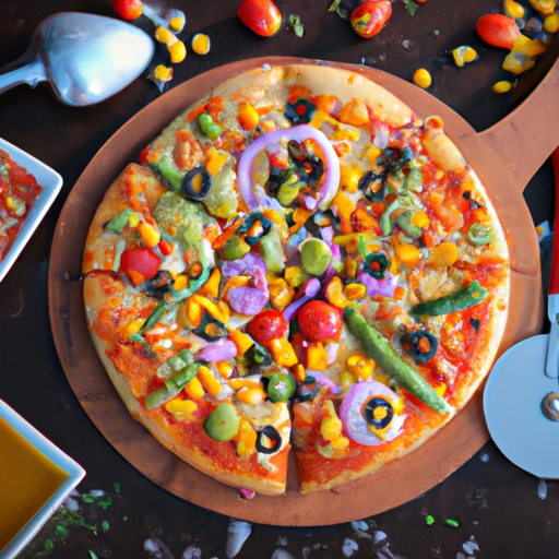 Tomato, Basil, and Corn Pizza