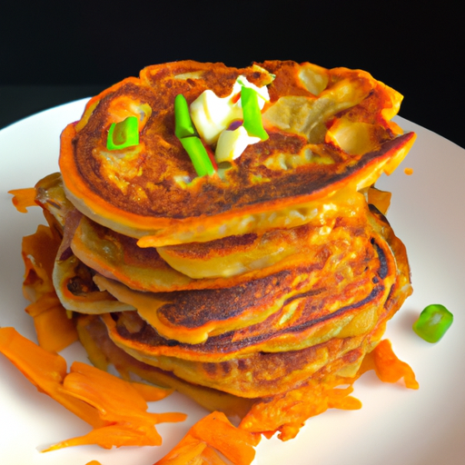 Turnip and Sweet Potato Pancakes