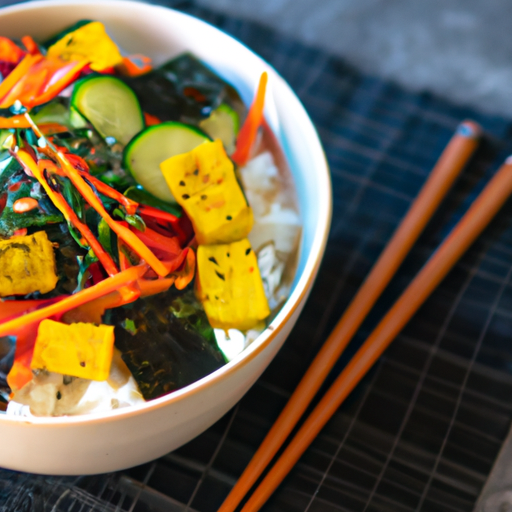 Wakame Rice Salad With Tofu