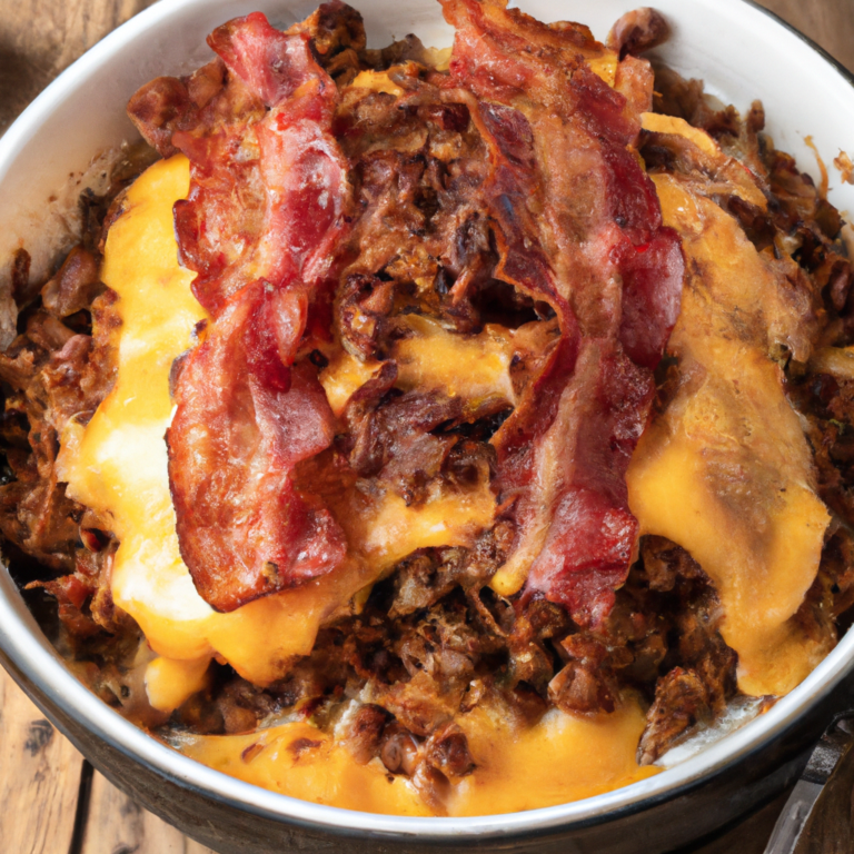 Slow Cooker Bacon Cheeseburger Casserole