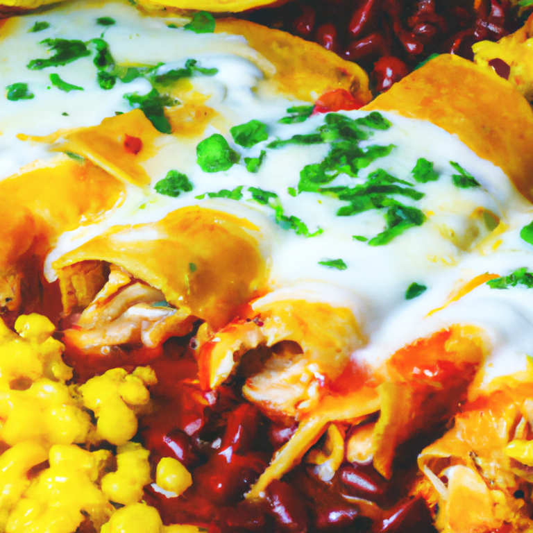 Slow Cooker Chicken Enchiladas