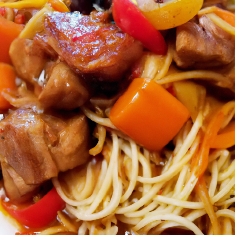 Slow Cooker Pork Lo Mein