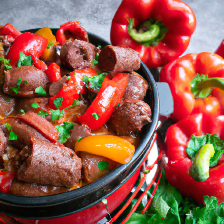 Slow Cooker Sausage and Peppers