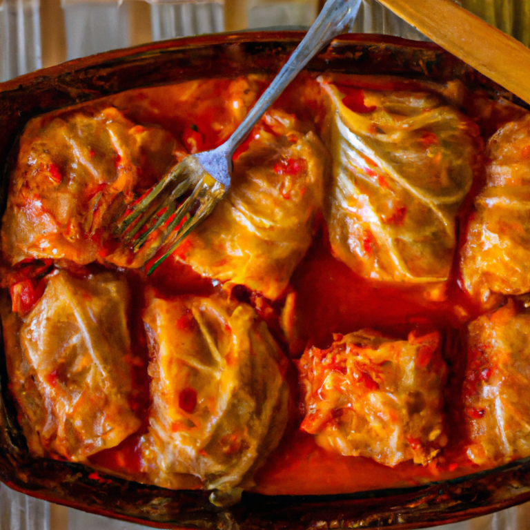 Slow Cooker Stuffed Cabbage Rolls