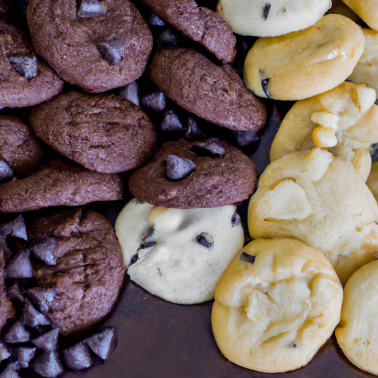 Black and White Chocolate Chip Cookies