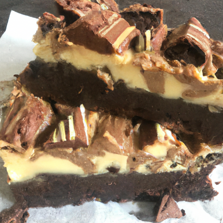 Kit Kat Cheesecake Brownies