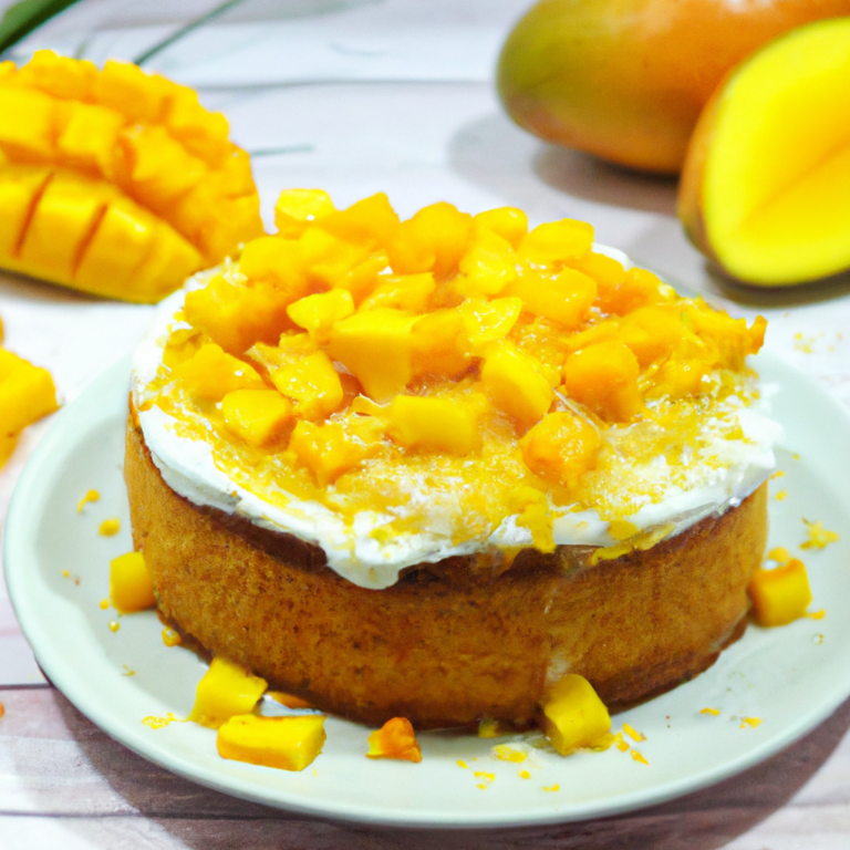 Pressure Cooker Mango Cake