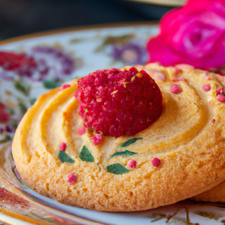 Raspberry and Almond Shortbread
