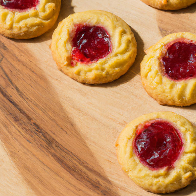 Raspberry Thumbprint Cookies