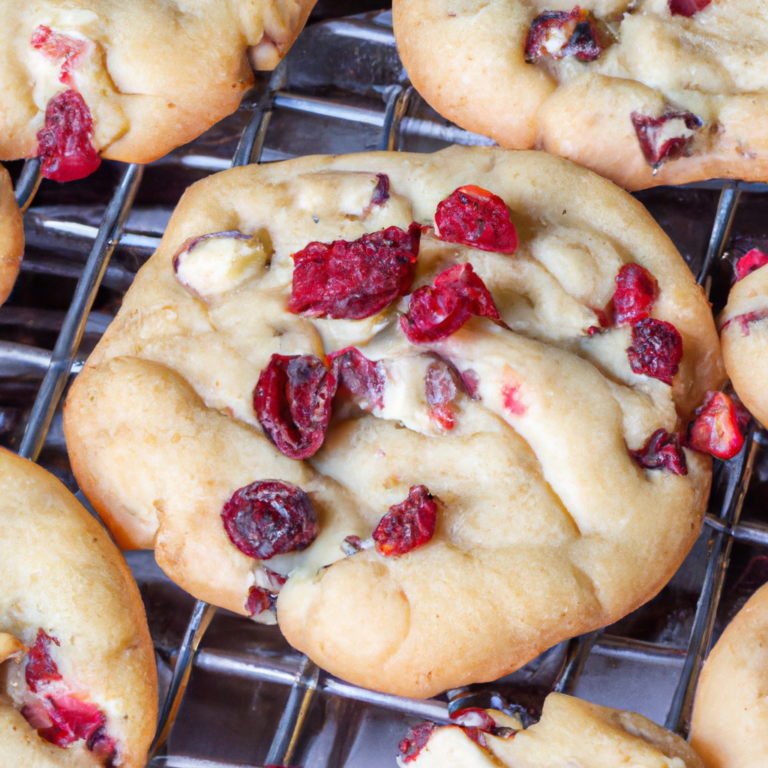 White Chocolate and Cranberry Cookies