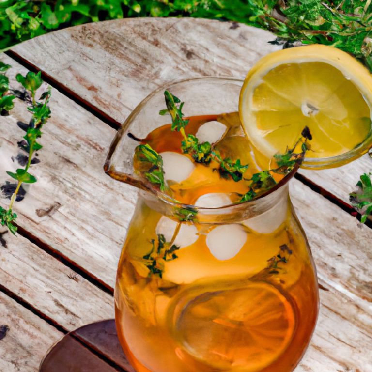 Lemon Thyme Iced Tea
