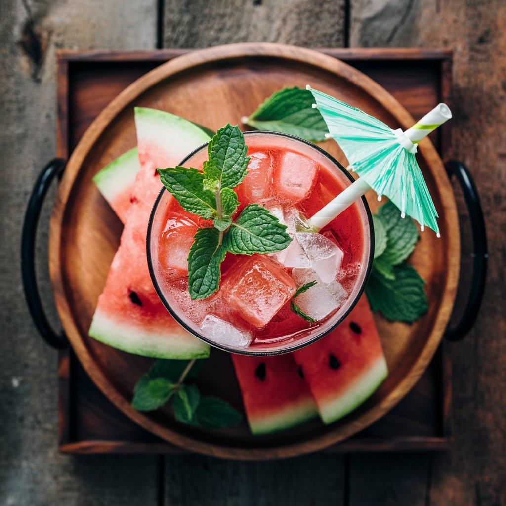 minty watermelon cooler