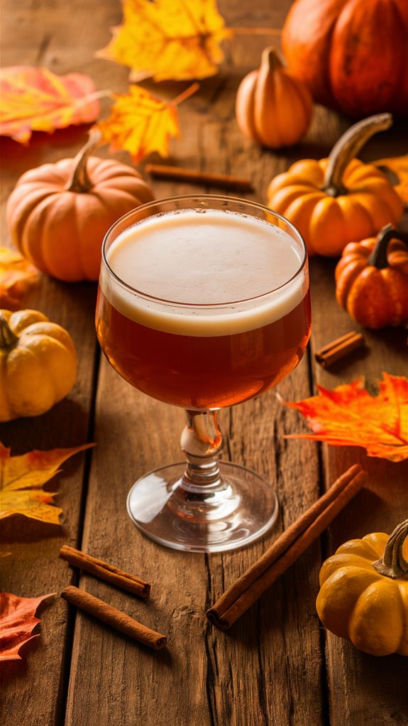 autumn flavored pumpkin beverage