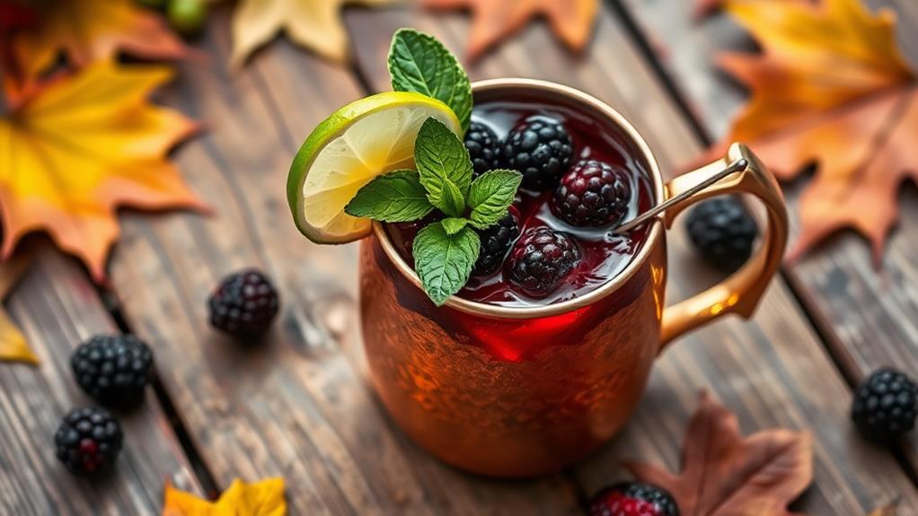 berry infused vodka cocktail