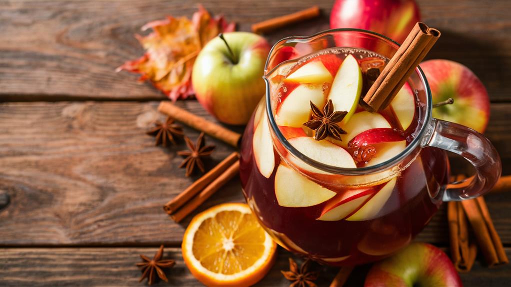 cinnamon infused autumn beverage