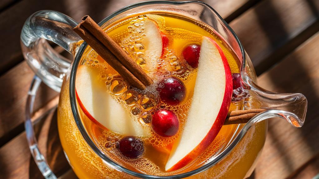 crisp effervescent apple beverage