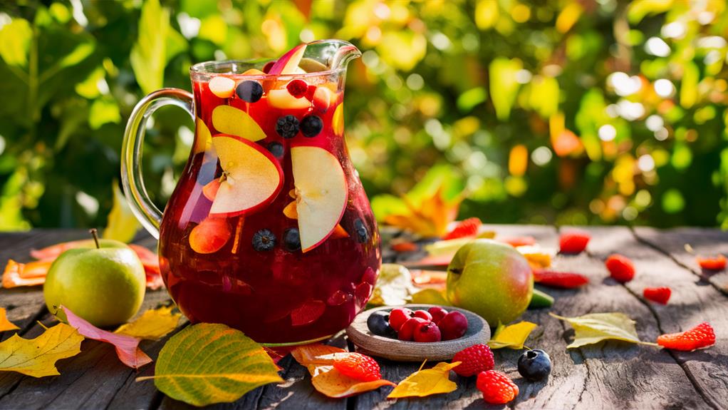 festive apple cider sangria