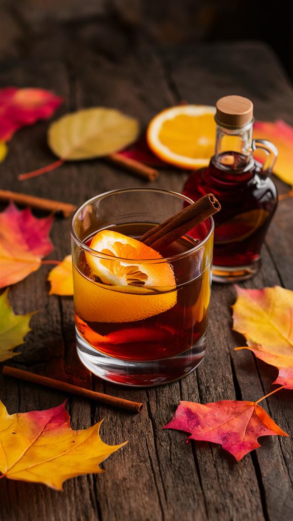 maple flavored classic cocktail
