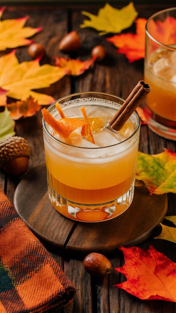 maple infused whiskey cocktail
