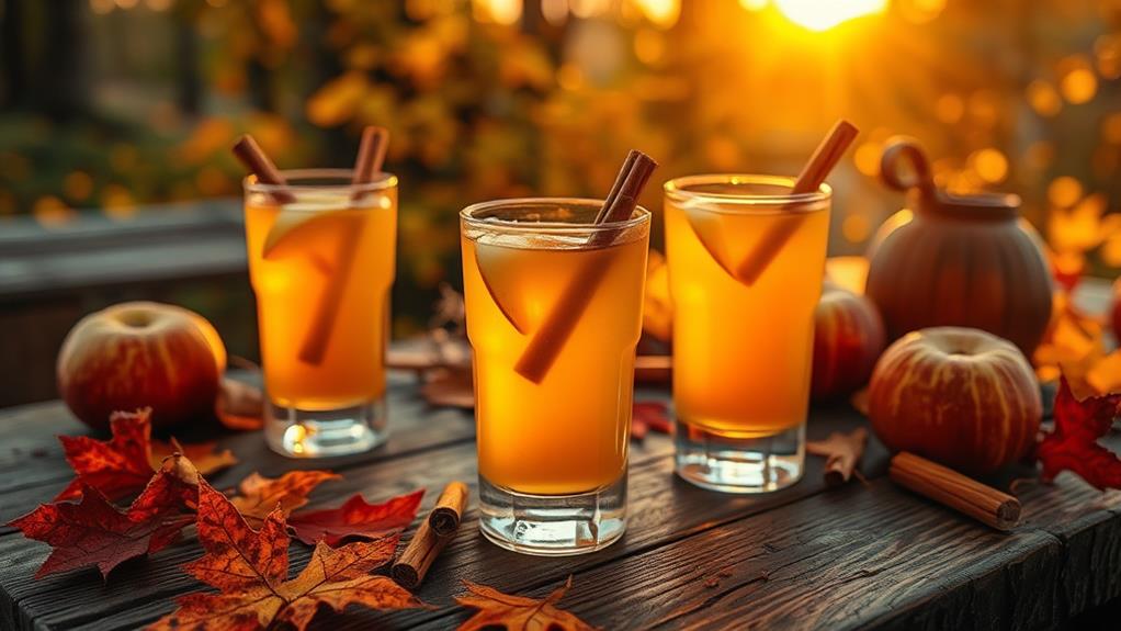 spiced apple cider cocktail