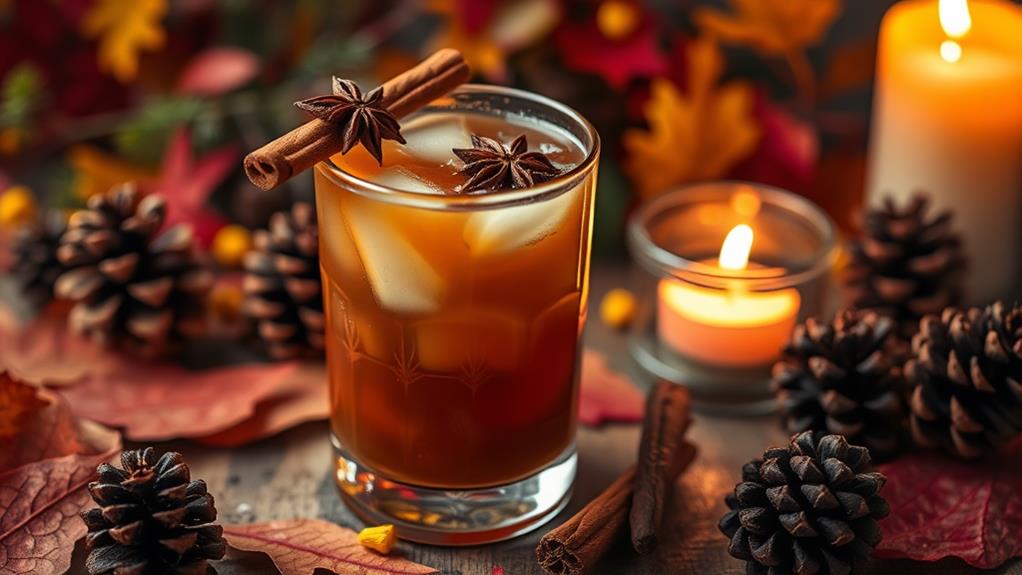 spiced tea infused vodka drink