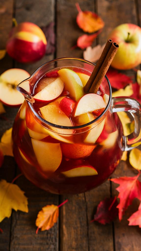 autumn inspired fruit cocktail
