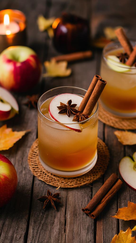 bourbon infused apple cider cocktail