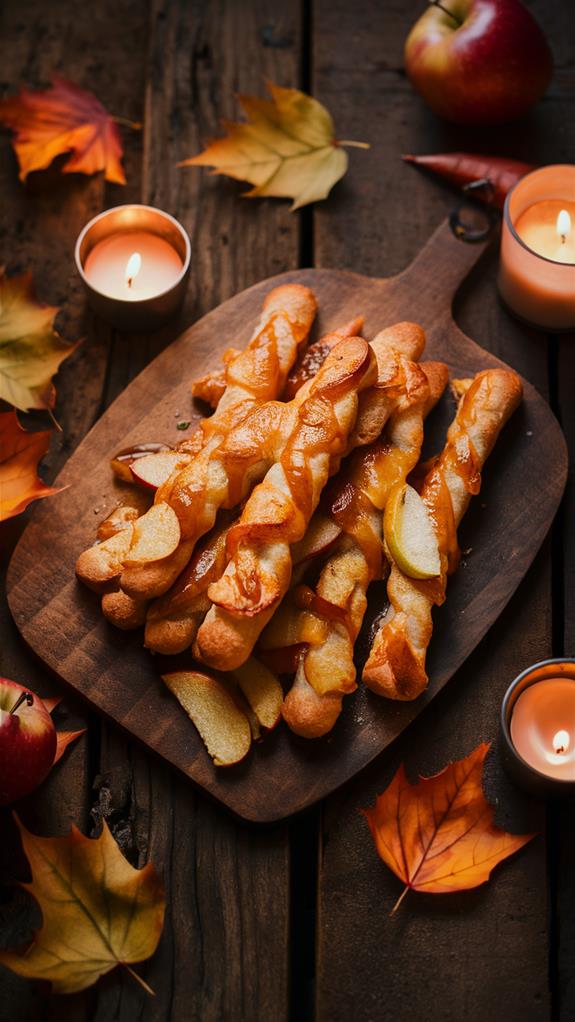 cheesy apple flavored breadsticks