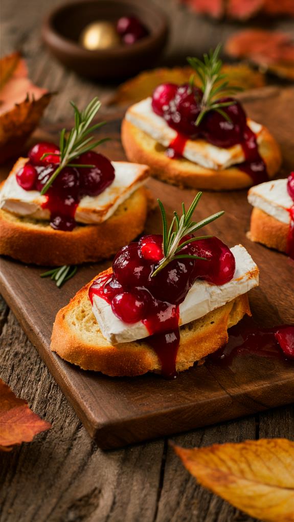cranberry brie appetizer bites