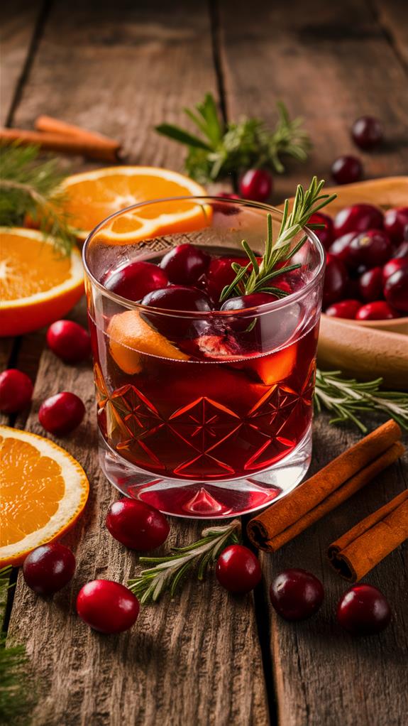 cranberry infused classic cocktail