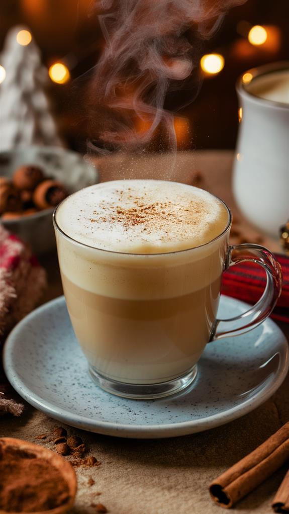 creamy holiday coffee beverage