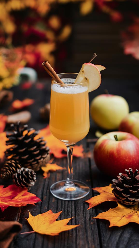 crisp apple cinnamon cocktail