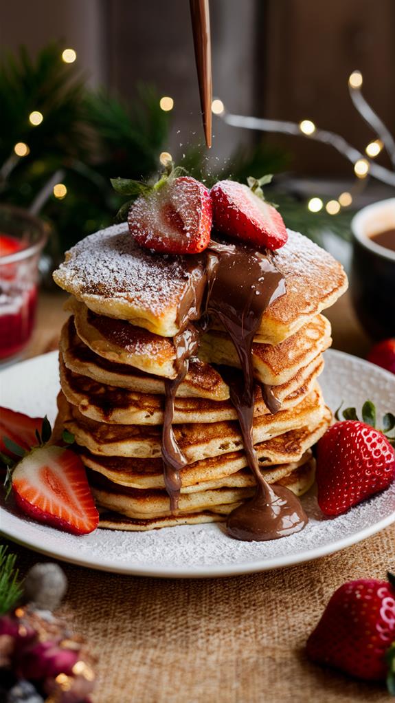decadent nutella filled pancakes