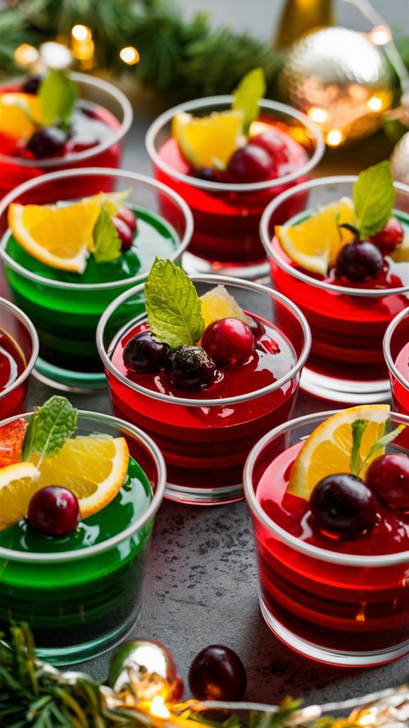 festive fruit infused beverage
