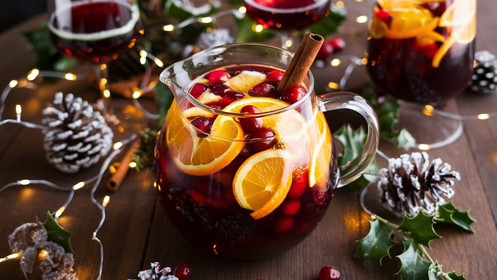 festive holiday sangria recipes