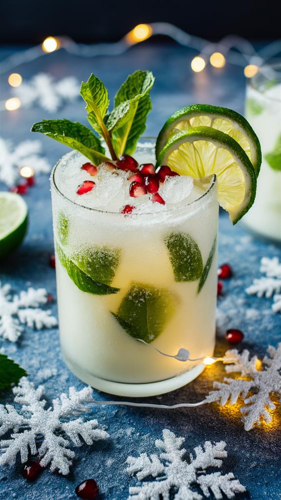festive minty cocktail delight