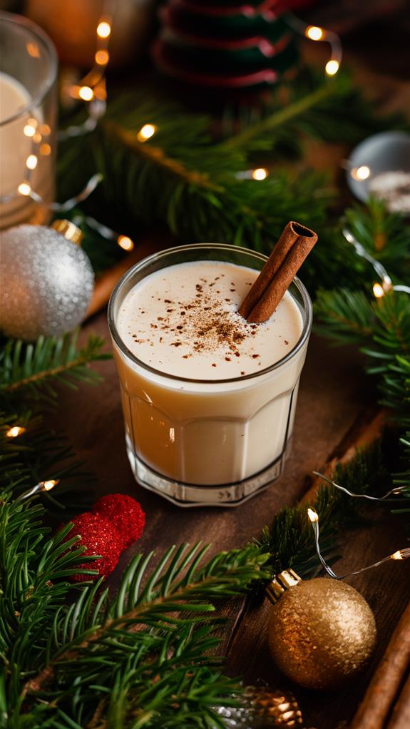 festive nutmeg vodka drink