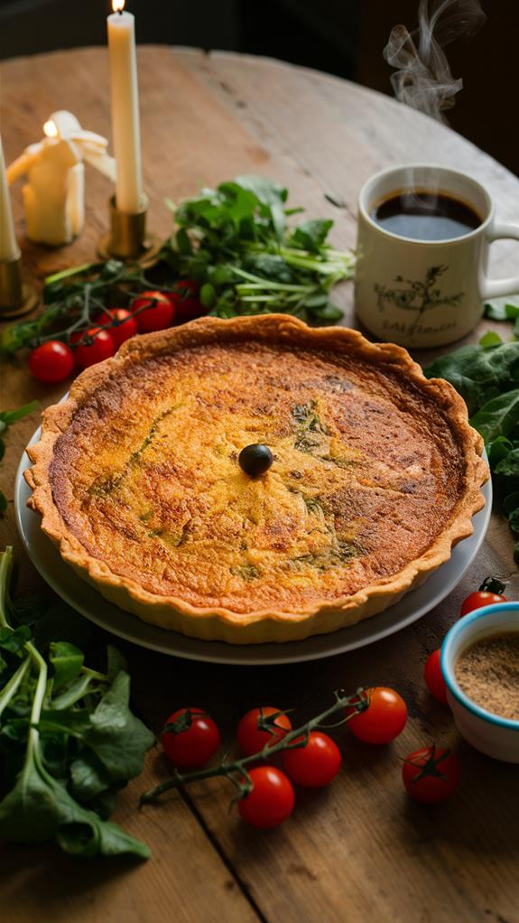 festive savory cheese pie