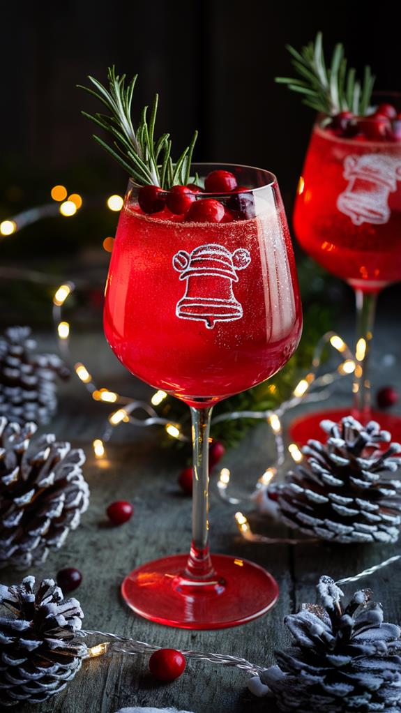 festive vodka holiday drink