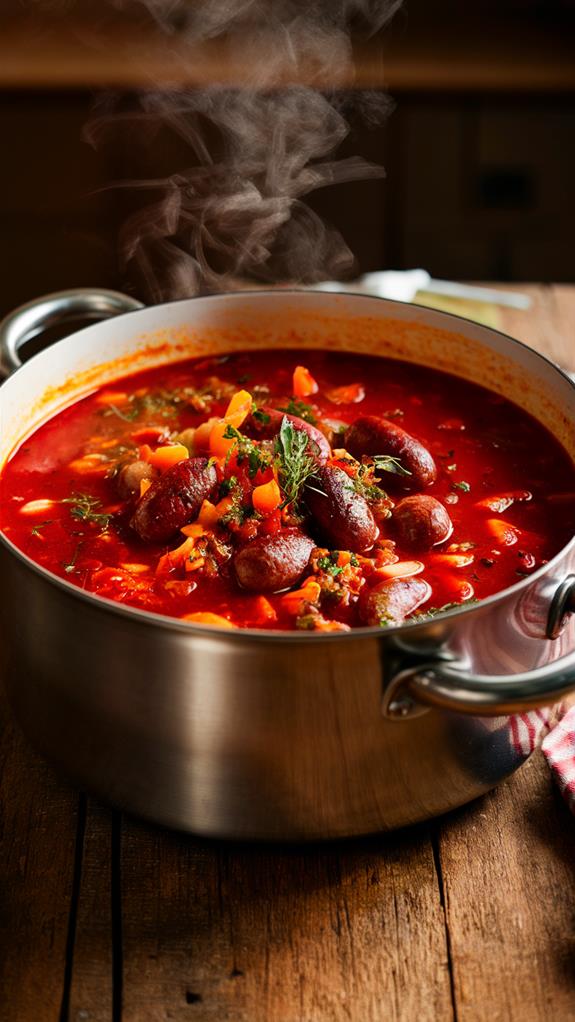 hearty sausage bean stew